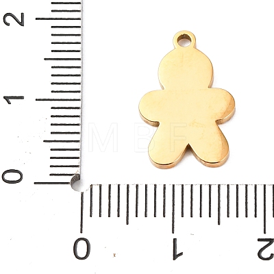 Christmas 304 Stainless Steel Pendants STAS-D129-11A-G-1