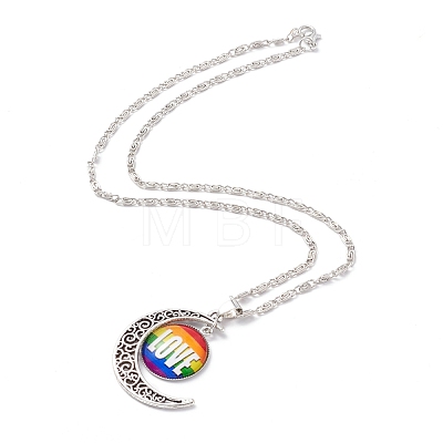 Rainbow Pride Necklace NJEW-F291-01A-1