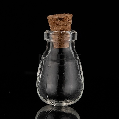 Oval Glass Bottle for Bead Containers X1-AJEW-R045-09-1