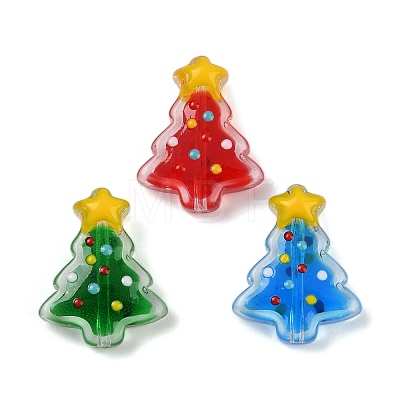 Transparent Glass Enamel Beads LAMP-S070-05A-1