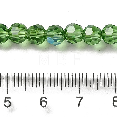 Electroplate Transparent Glass Beads Strands EGLA-A035-T6mm-L11-1