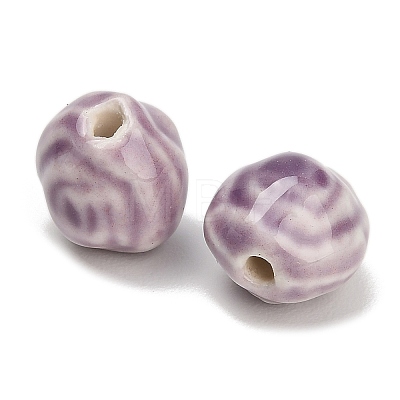 Vintage Style Glazed Ceramic Porcelain Beads PR-G019-01-1