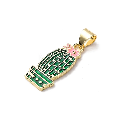 Brass Enamel Pendants FIND-I054-01E-G-1
