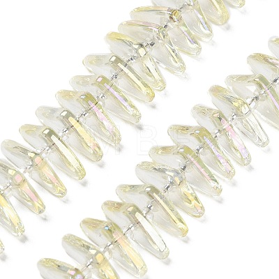 Electroplate Glass Beads Strands GLAA-K061-04-1