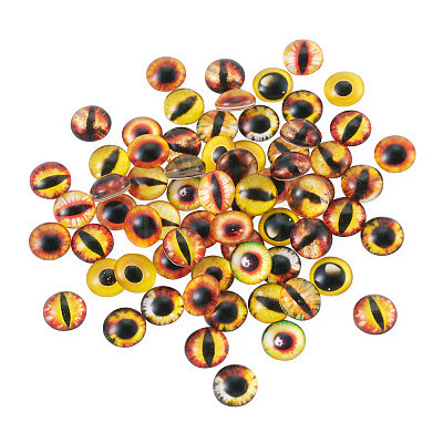 70Pcs 2 Styles Glass Cabochons GLAA-TADJ0001-18D-1