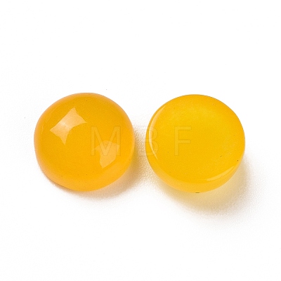 Natural Yellow Jade Cabochons G-E492-H-20-1
