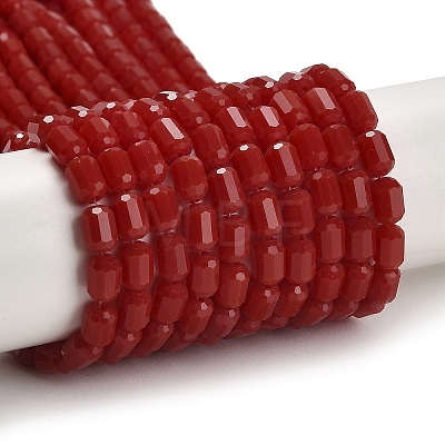 Opaque Glass Beads Strands GLAA-G112-04J-1