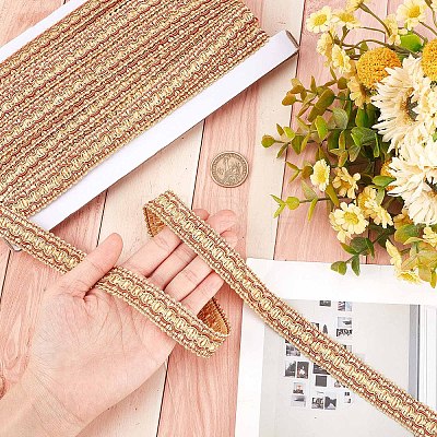 Polyester Braided Lace Trims WCOR-WH0001-04E-1