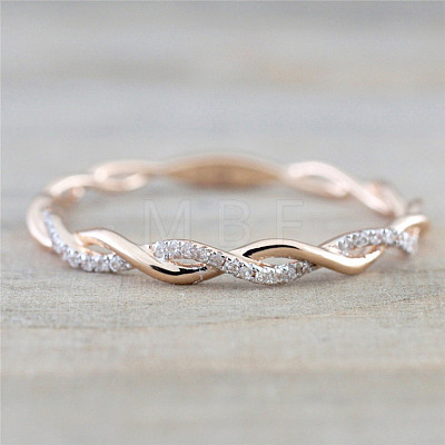 Alloy and Crystal Rhinestone Finger Rings FS-WGF6D8C-14-1