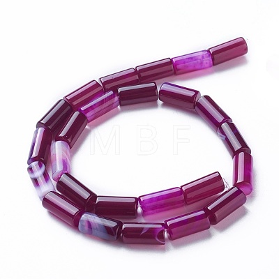 Natural Dyed Agate Beads Strands G-G775-A-14-1