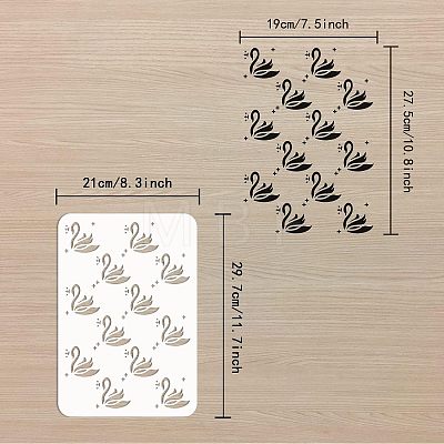 Large Plastic Reusable Drawing Painting Stencils Templates DIY-WH0202-515-1