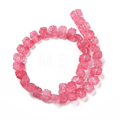 Transparent Glass Beads Strands GLAA-F114-01K-1