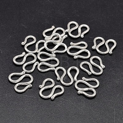 925 Sterling Silver S-Hook Clasps STER-F014-04C-1