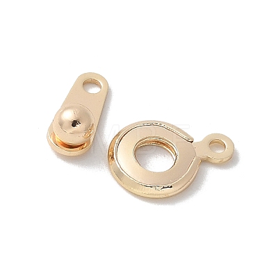 Brass Snap Clasps KK-U052-25G-1