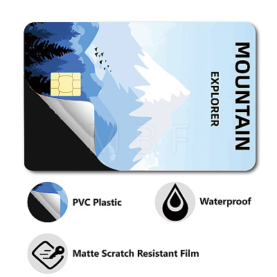 PVC Plastic Waterproof Card Stickers DIY-WH0432-003-1