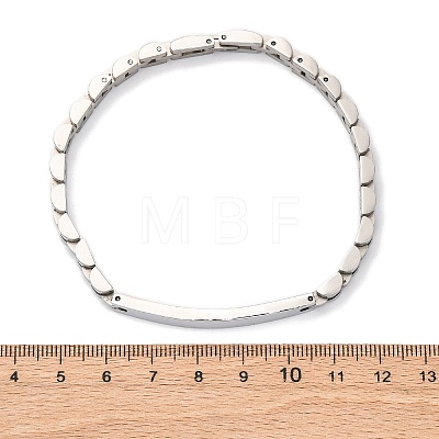 304 Stainless Steel Link Chain Bracelets BJEW-R018-21P-1