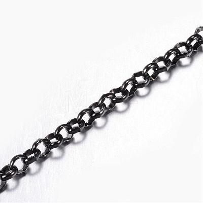304 Stainless Steel Rolo Chains CHS-P002-01B-1MM-1