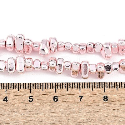 Baking Paint Electroplated Synthetic Non-magnetic Hematite Beads Strands G-H072-D01-01B-1