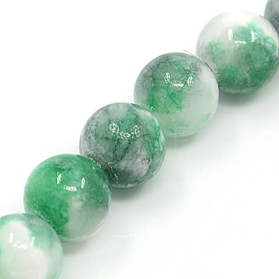 Natural Persian Jade Beads Strands G-D434-8mm-M-1