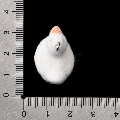 Flocking Opaque Resin Pendants RESI-G123-01D-1