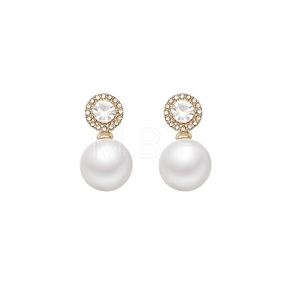 Round Alloy Stud Earrings FS-WGEAF4B-01-1