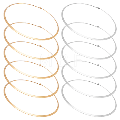 10Pcs 2 Colors Zinc Alloy Choker Necklace Making NJEW-UN0001-85-1