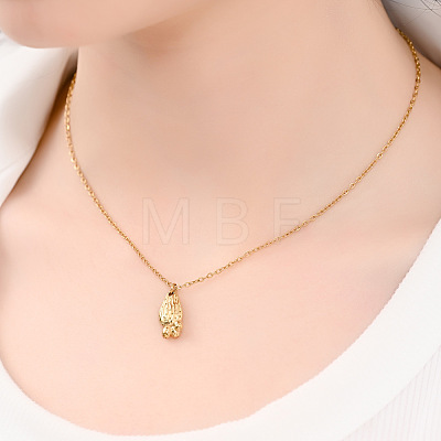 Cinco de Mayo 304 Stainless Steel Cactus Pendant Necklaces for Women WGAC5B5-02-1