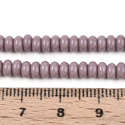 Opaque Spray Painted Glass Beads GLAA-ZX008-4mm-18S-1