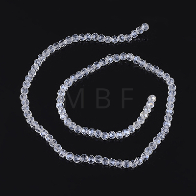 Electroplate Glass Beads Strands EGLA-R016-4m-25-1
