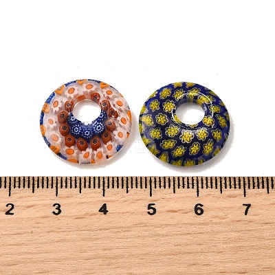 Handmade Millefiori Glass Beads LAMP-A155-01E-1