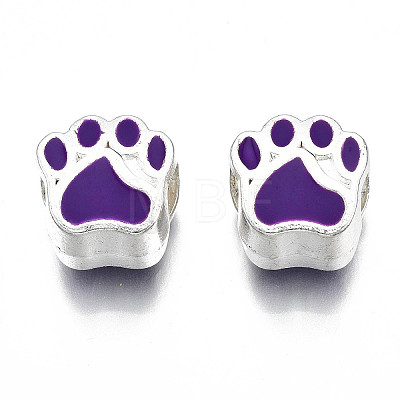 Alloy Enamel European Beads LS-MPDL-T005-003C-RS-1