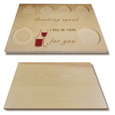 Wooden Wine Serving Tray AJEW-WH0269-010-1