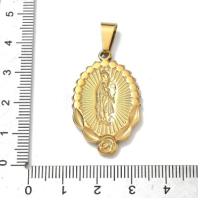 Virgin Mary Theme 304 Stainless Steel Pendants STAS-F336-05C-G-1