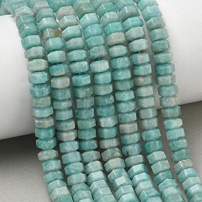 Natural Amazonite Beads Strands G-G317-A32-3X6MM-1