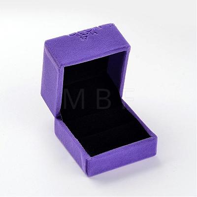 Square Velvet Ring Boxes VBOX-D004-02-1