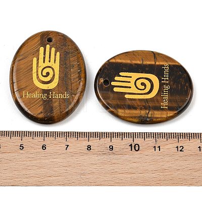 Natural Tiger Eye Pendants GG-CBA2BD6-02H-1