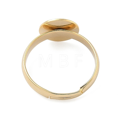 Adjustable Brass Pad Ring Settings KK-K414-10A-G-1