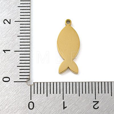 316 Surgical Stainless Steel Enamel Pendants STAS-M073-46G-1