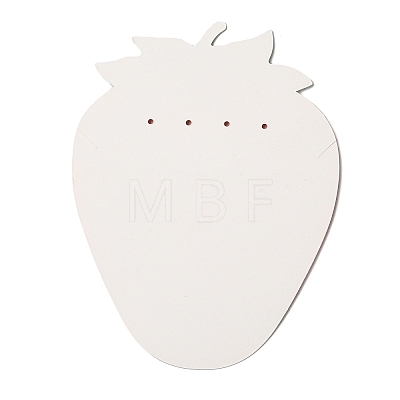 Strawberry Shaped Paper Earring Display Cards CDIS-C005-04-1