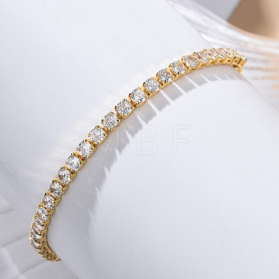 Adjustable Brass Micro Pave Cubic Zirconia Bracelets BJEW-G588-01G-1