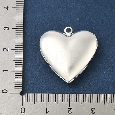 Hollow Heart Brass Locket Pendants KK-K414-12C-S-1