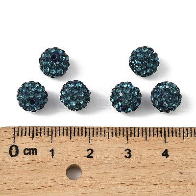 Polymer Clay Rhinestone Beads RB-H284-8MM-229-1