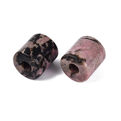 Natural Rhodonite European Beads G-P520-05F-1