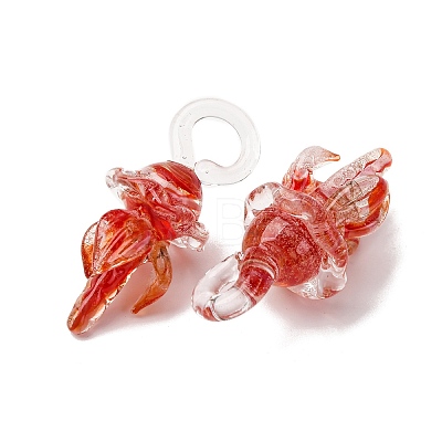Handmade Lampwork Pendants LAMP-K039-31G-1