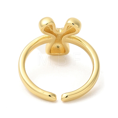 Brass Open Cuff Rings RJEW-U008-06Y-G-1