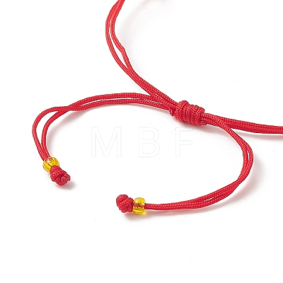 Handmade Japanese Seed Heart Link Bracelets BJEW-MZ00012-1