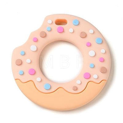 Donut Food Grade Eco-Friendly Silicone Focal Beads LS-SIL-Q023-01C-1