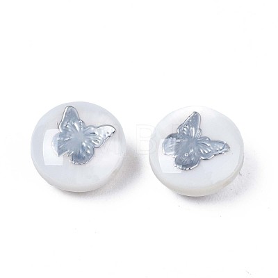 Natural Freshwater Shell Beads SHEL-N003-22-13P-1