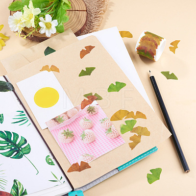Autumn Leaf Paper Tape Stickers for Card Making DIY-TAC0032-23E-1