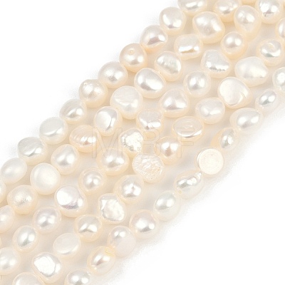 Natural Cultured Freshwater Pearl Beads Strands PEAR-P064-19G-08A-1